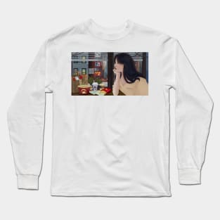 Lofi Chill dinner with fastfood Long Sleeve T-Shirt